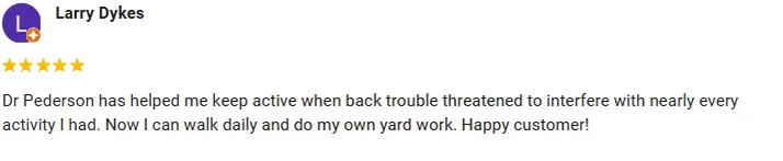 Chiropractic Flower Mound TX Larry Testimonial Chiropractic Flower Mound TX Larry Testimonial